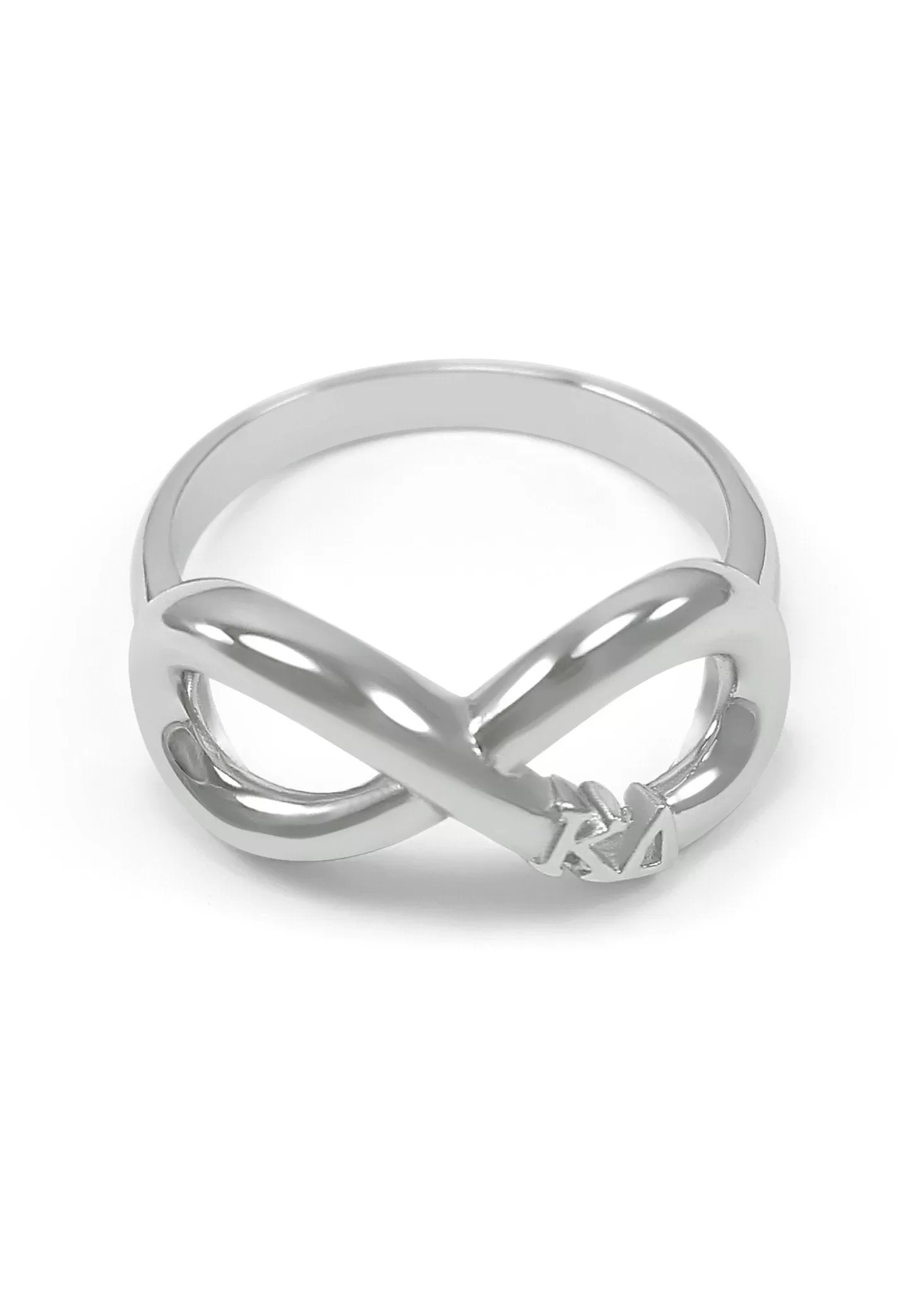 Kappa Delta Sterling Silver Infinity Ring