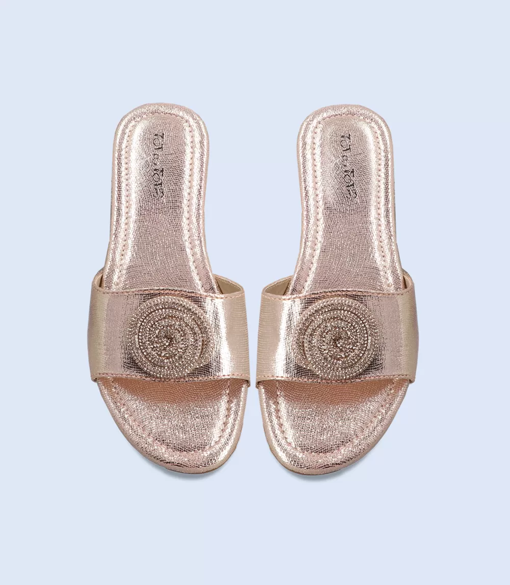 KG0119-CHAMPAGNE-Girl Slippers