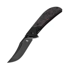 Kizer Phoenix S35VN Blade Liner Lock Fatcarbon Aluminium Handle Ki4647A1(3.58 Black Stonewashed)