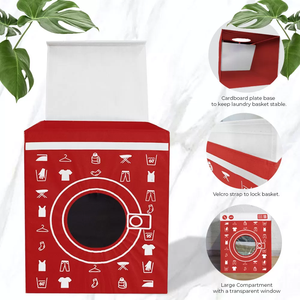 Laundry Washing Basket - Flatpack - Washing Machine Design - 100 Litres