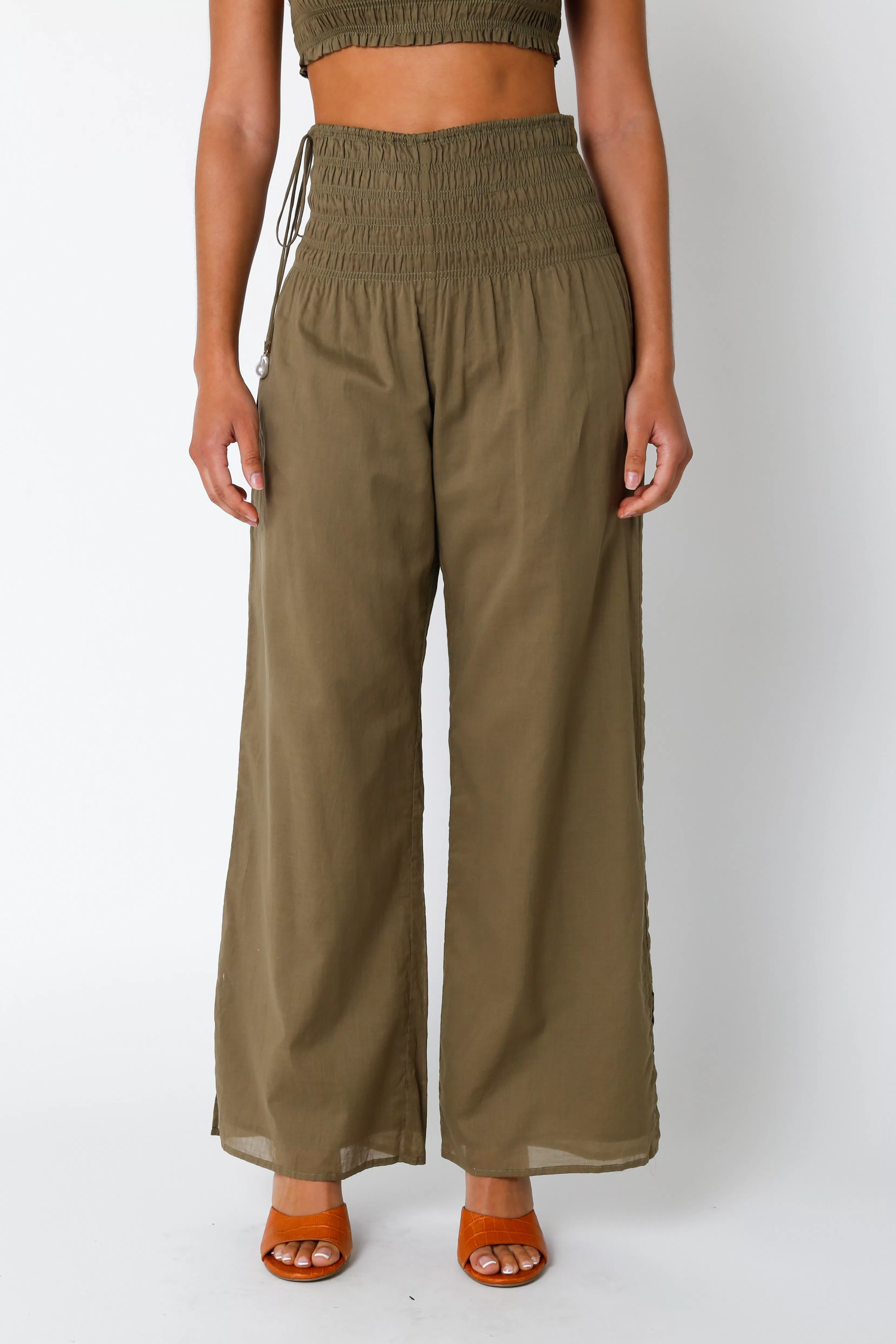 Leah Smocked Waist Pant