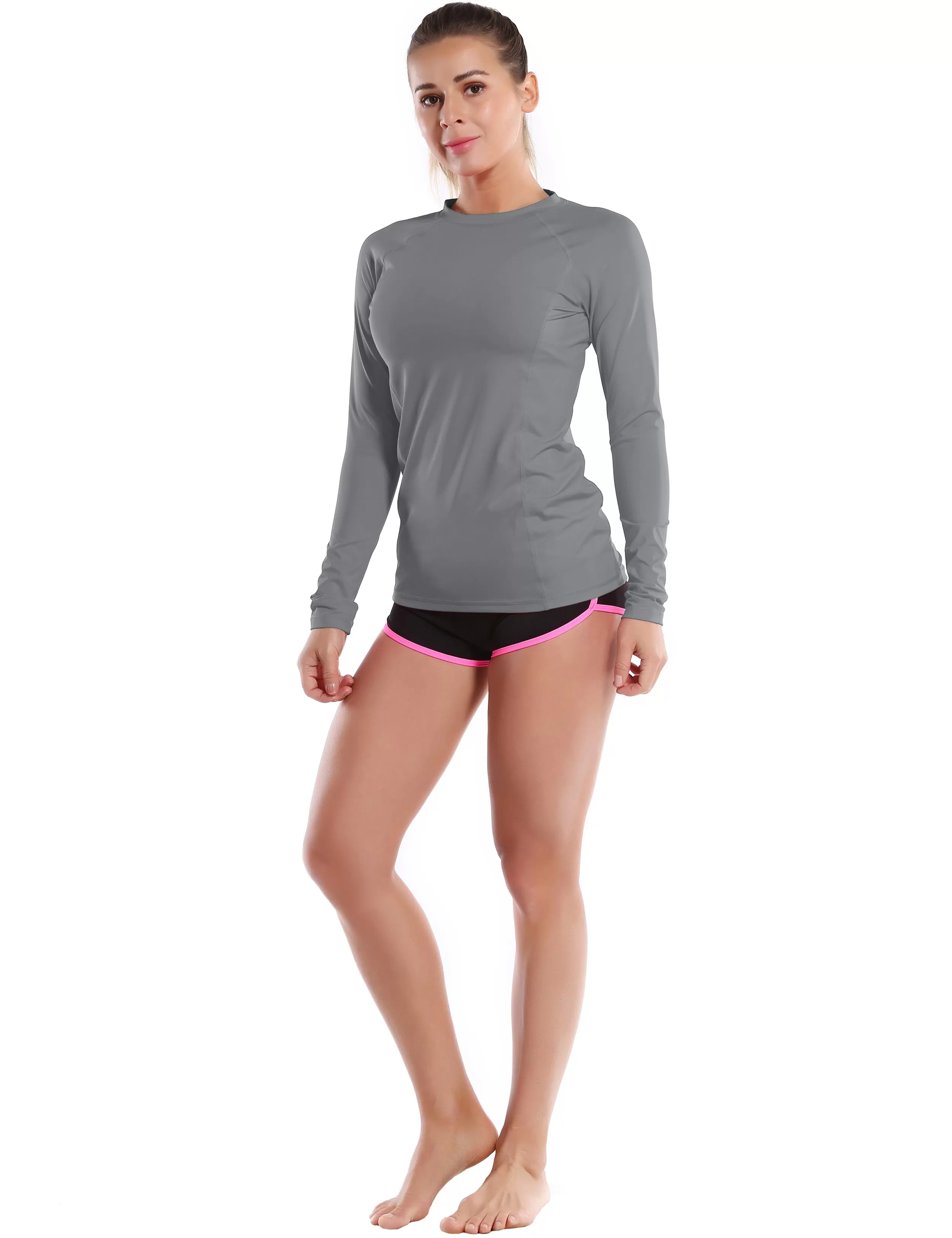 Long Sleeve UPF 50 Rashguard gray