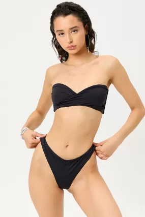 Margo Strapless Bikini Top - Black