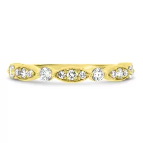 Marquise Dot Diamond Band