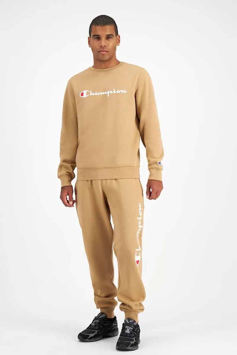 MEN'S CHAMPION SCRIPT CREW SAND