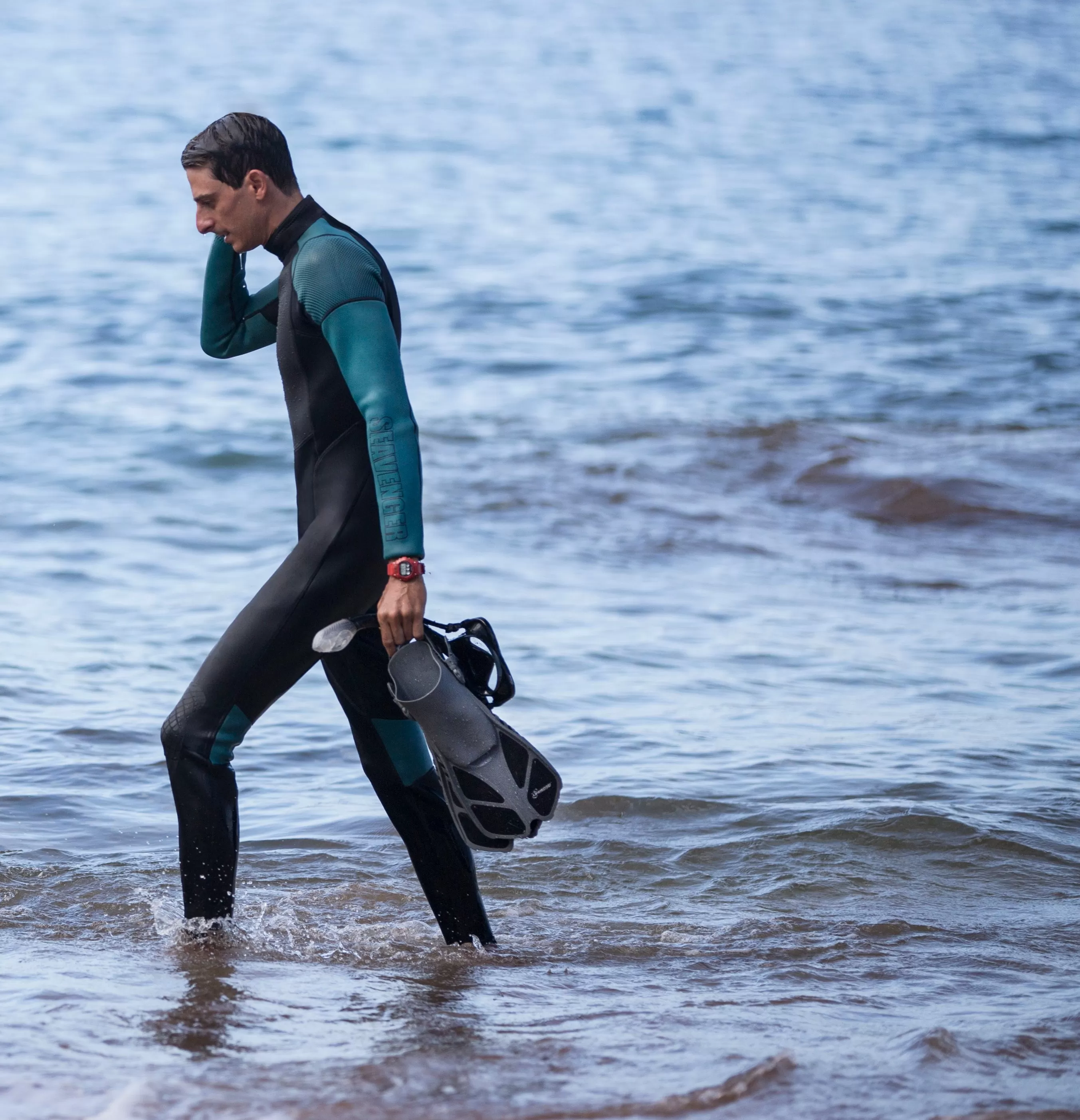 Men's Odyssey Surfing Wetsuit - Teal