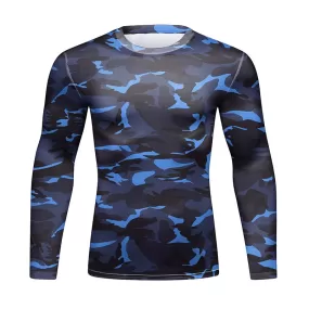 Men's Winter Camouflage Elite Long Sleeve Compression Rashguard