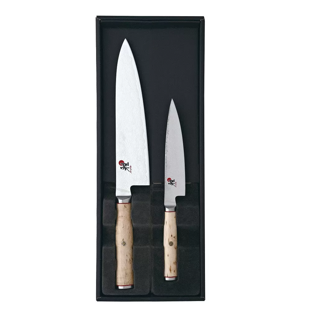 MIYABI BIRCHWOOD Set of  5000MCD Utility 13cm and Chef 20cm