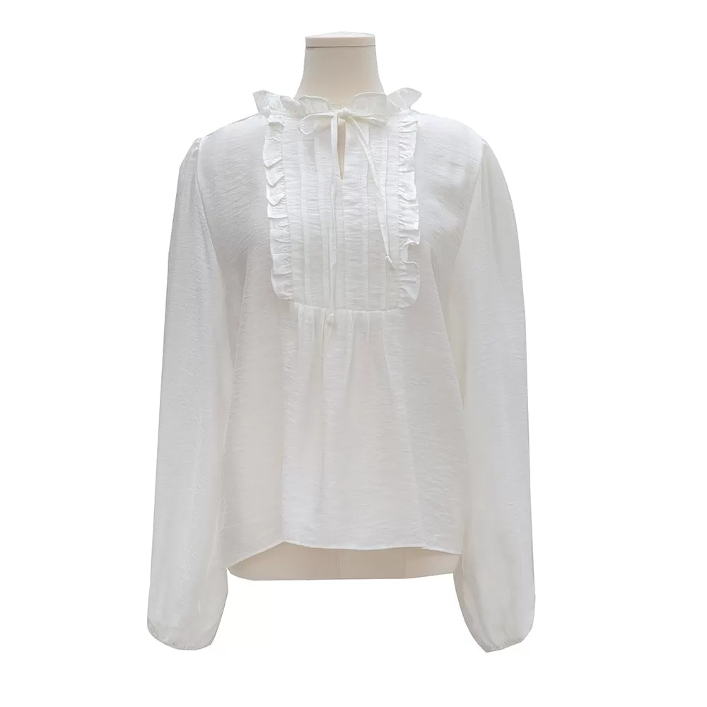 Modal Blouse with Frill Detail OM25