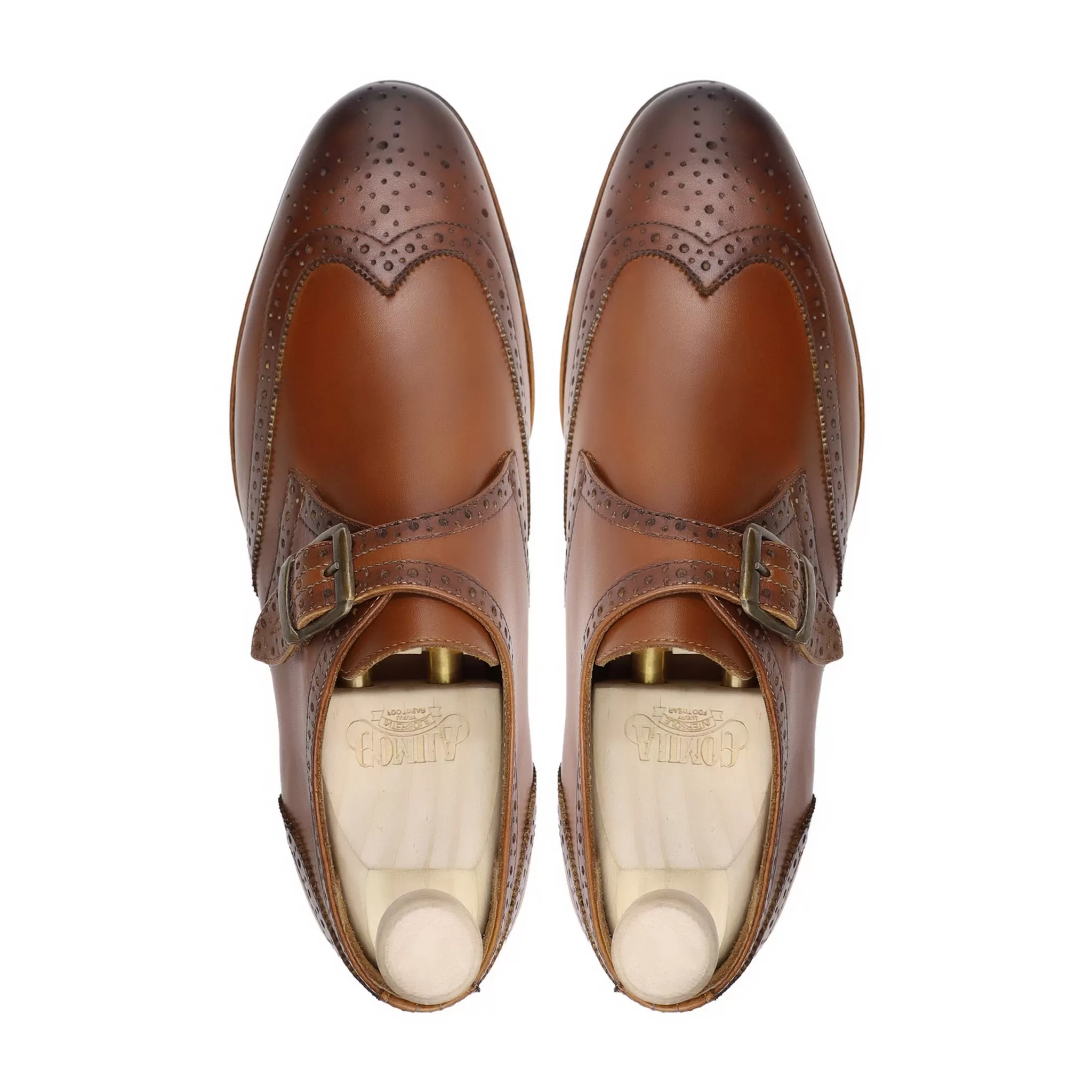 Moro -  Tan Brown Monkstrap