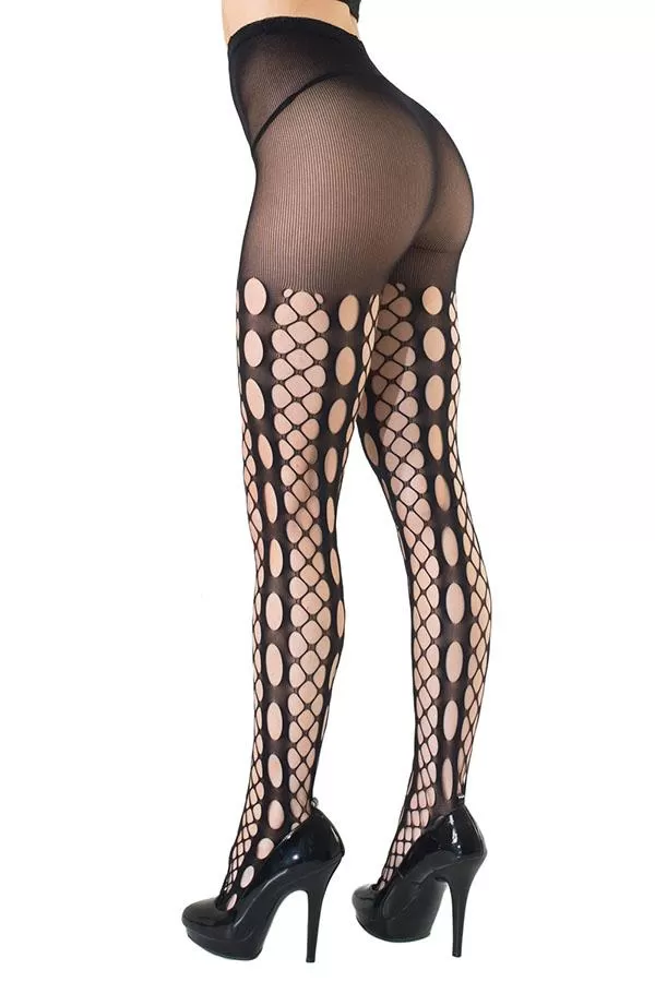 Multi Net Panel Fishnet Stockings