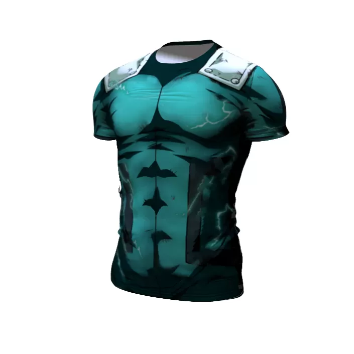 My Hero Academia Compression 'Deku | Full Cowling' Premium Short Sleeve Rashguard