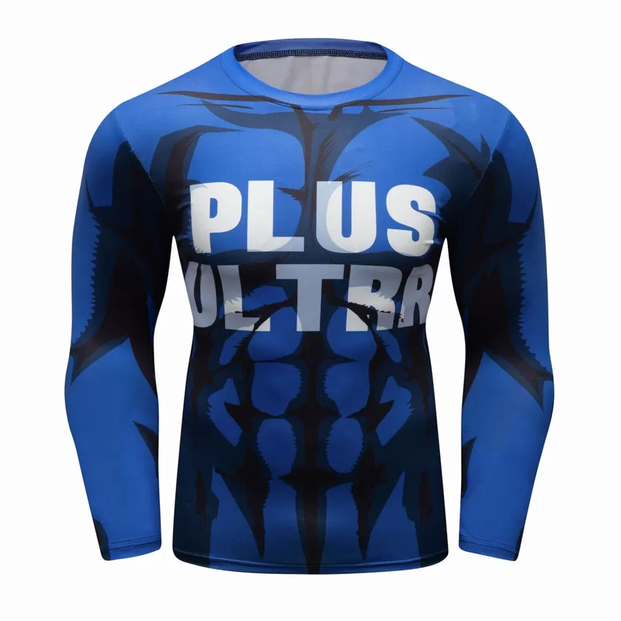 My Hero Academia 'Plus Ultra | Blue' Elite Long Sleeve Rashguard