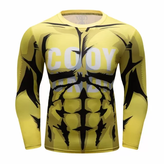 My Hero Academia 'Plus Ultra Yellow' Elite Long Sleeve Rashguard