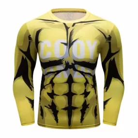 My Hero Academia 'Plus Ultra Yellow' Elite Long Sleeve Rashguard