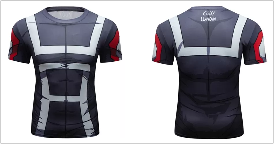 My Hero Academia 'UA Uniform | Grey' Elite Short Sleeve Rashguard