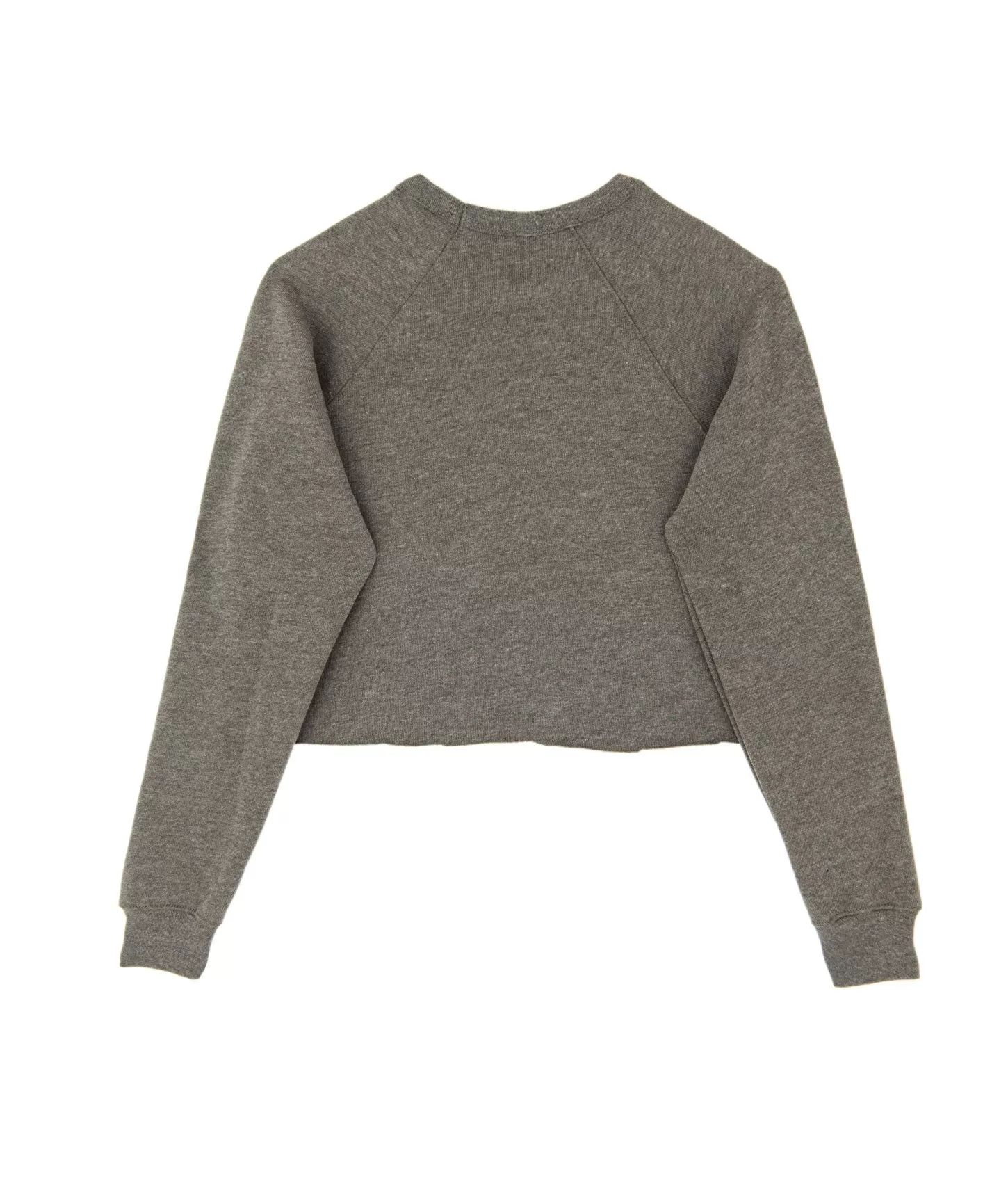 Nation Heather Grey Cropped Camp Sweatshirt