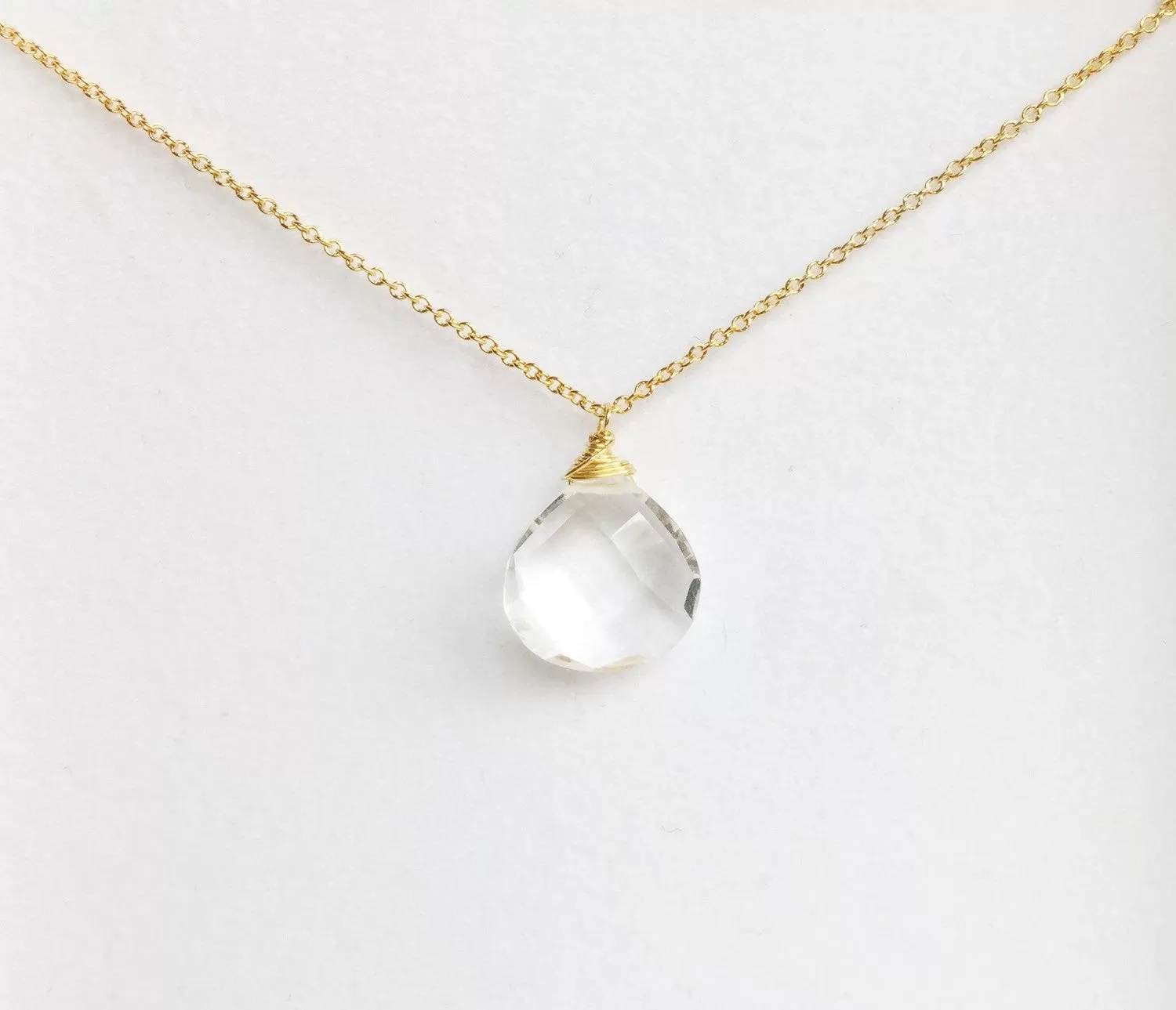 Necklace Kaipo - crystal quartz (N192)