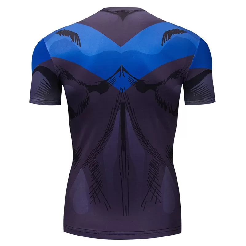 Nightwing Compression 'Serious' Short Sleeve Rashguard