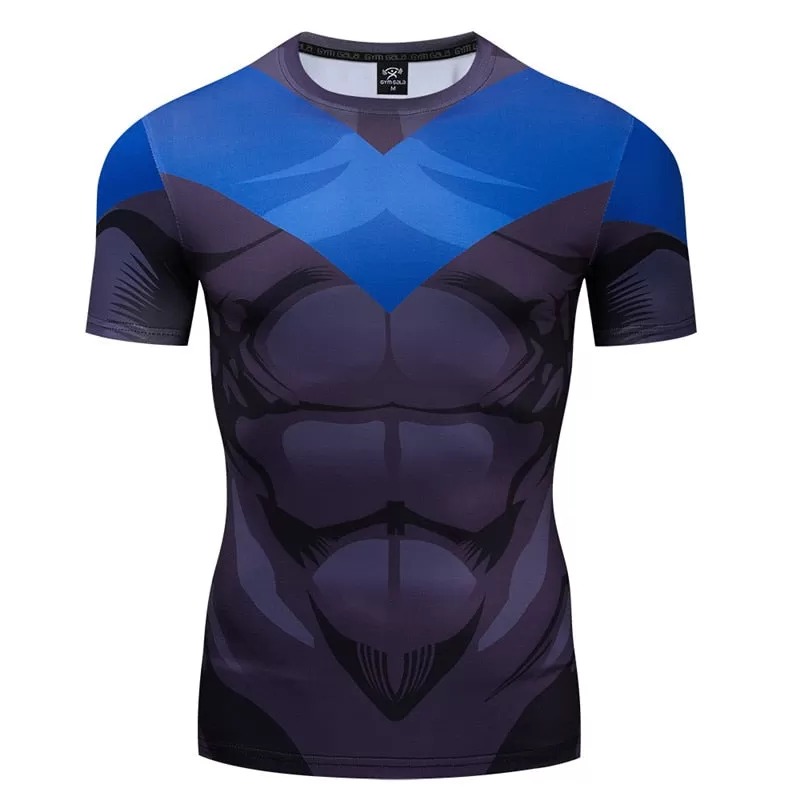 Nightwing Compression 'Serious' Short Sleeve Rashguard