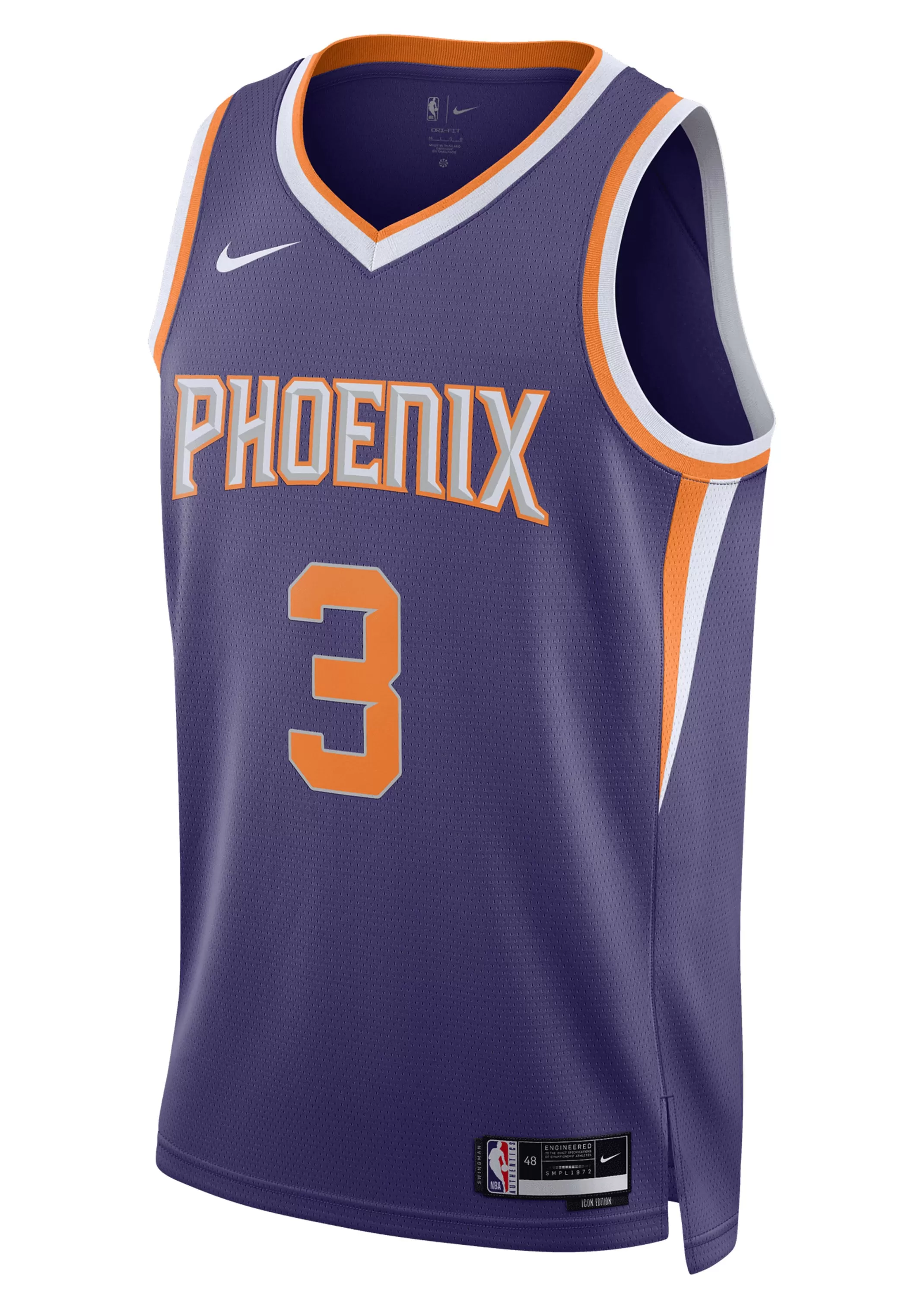 Nike Mens Phoenix Suns Chris Paul Icon Swingman 22/23 Jersey Purple <br> FB1811 567