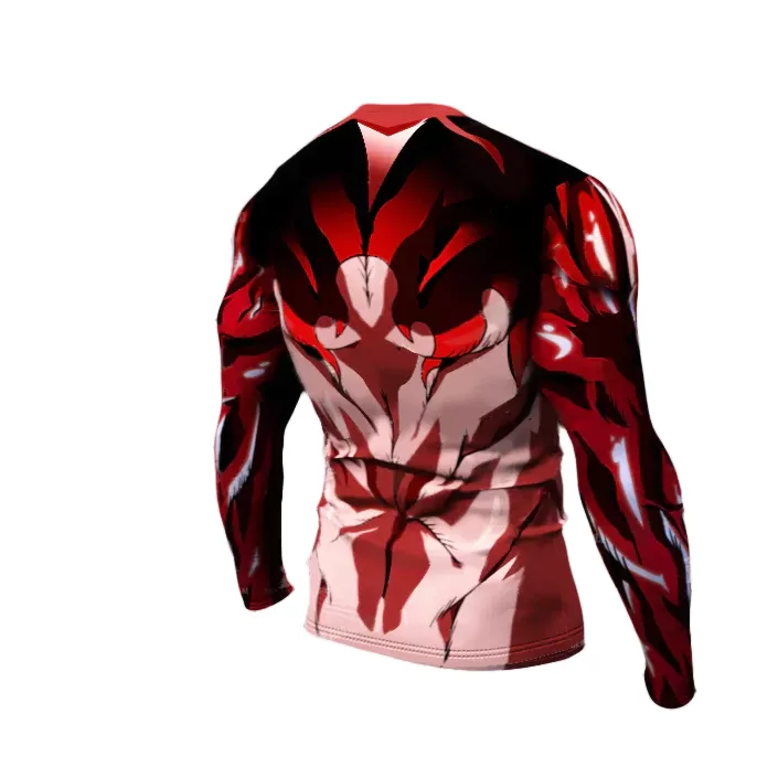 One Piece Compression 'Gear 4th | Luffy | Boiling Blood' Premium Long Sleeve Rashguard