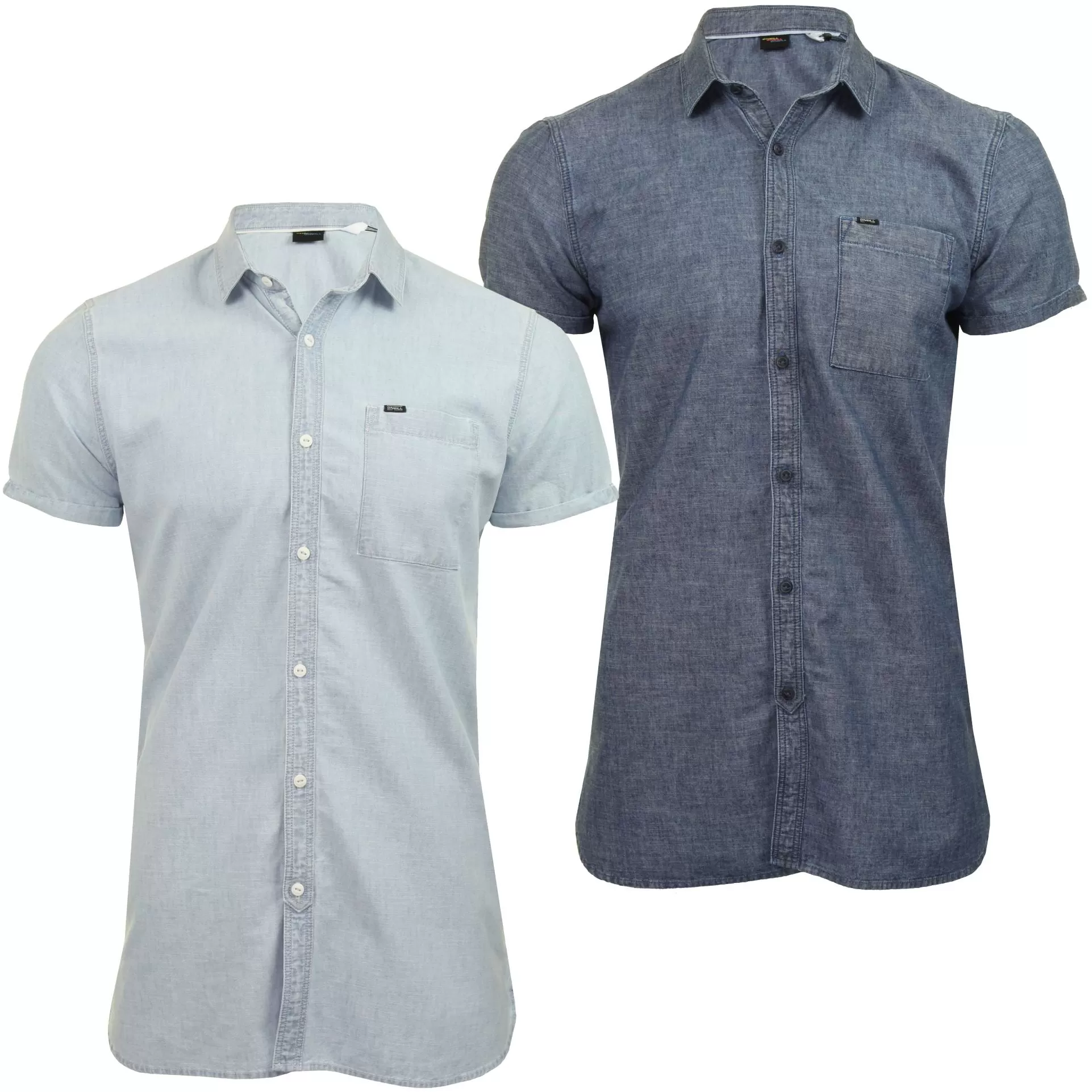 O'Neill Mens Chambray Short Sleeved Shirt