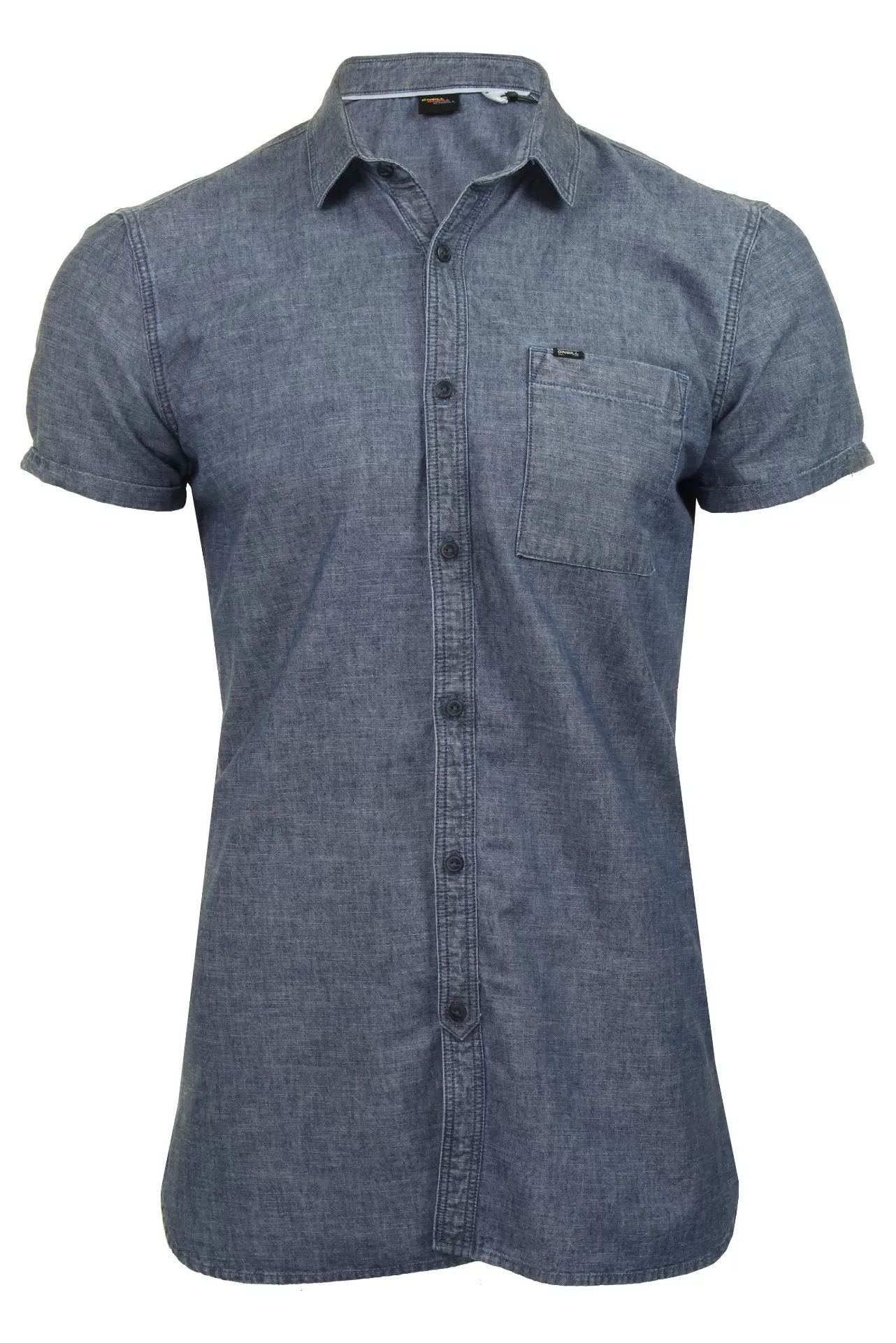 O'Neill Mens Chambray Short Sleeved Shirt