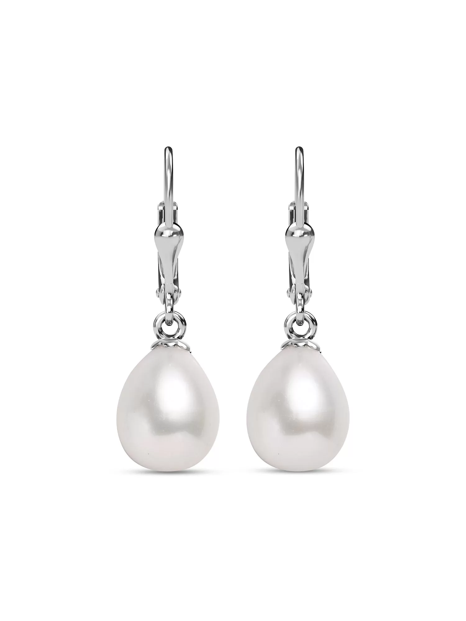 Ornate Jewels 10mm Real Pearl Drop Earrings