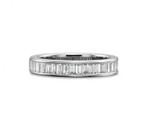 Platinum Diamond Baguette Band 1.00ct