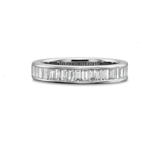 Platinum Diamond Baguette Band 1.00ct