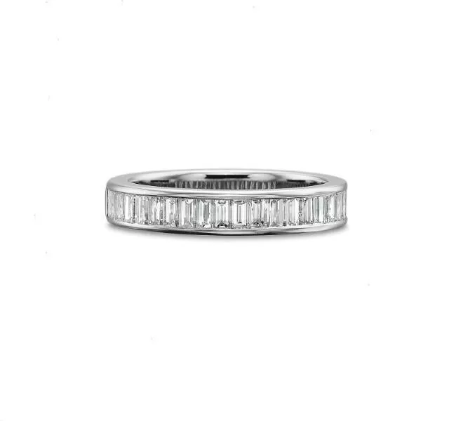 Platinum Diamond Baguette Band 1.00ct