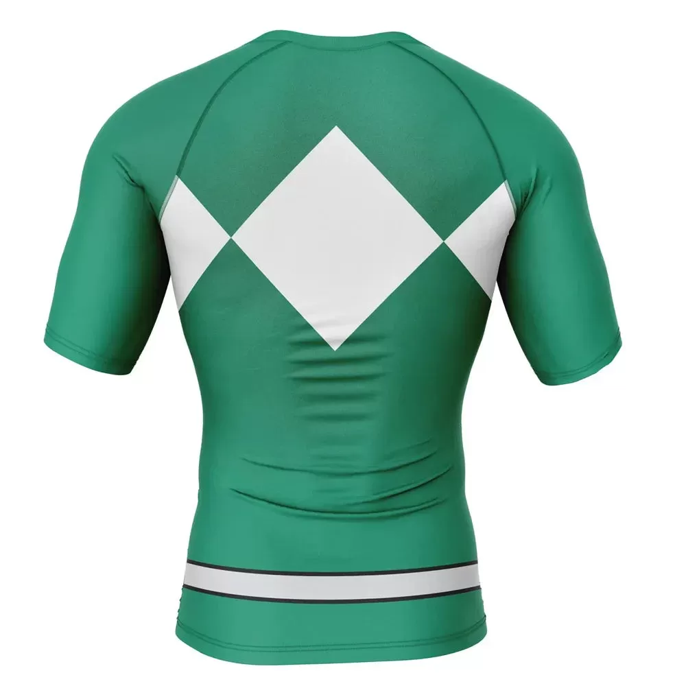 Power Rangers 'Green Ranger' Short Sleeve Compression Rashguard