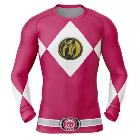 Power Rangers 'Pink Ranger' Long Sleeve Compression Rashguard