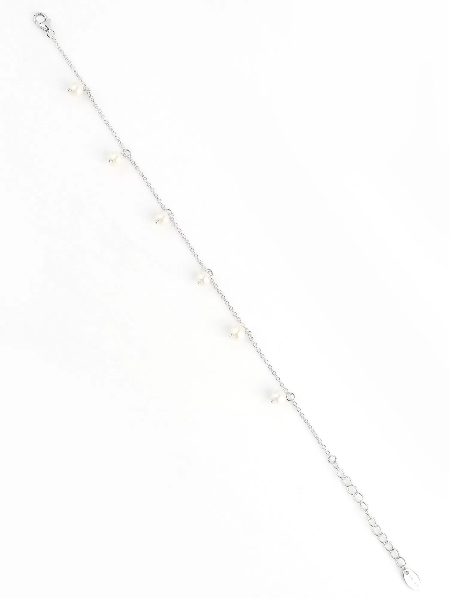 Pure Pearl Moti Bracelet In Pure Silver