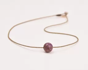 Purple Calsilica Jasper - Classic Necklace