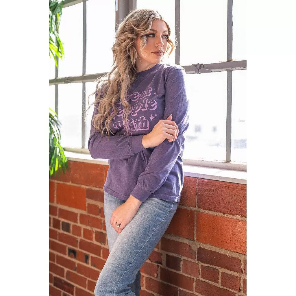 Purple Treat People With Kindness Long Sleeve (S-2XL)