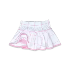 Quinn Skort - Pink Windowpane