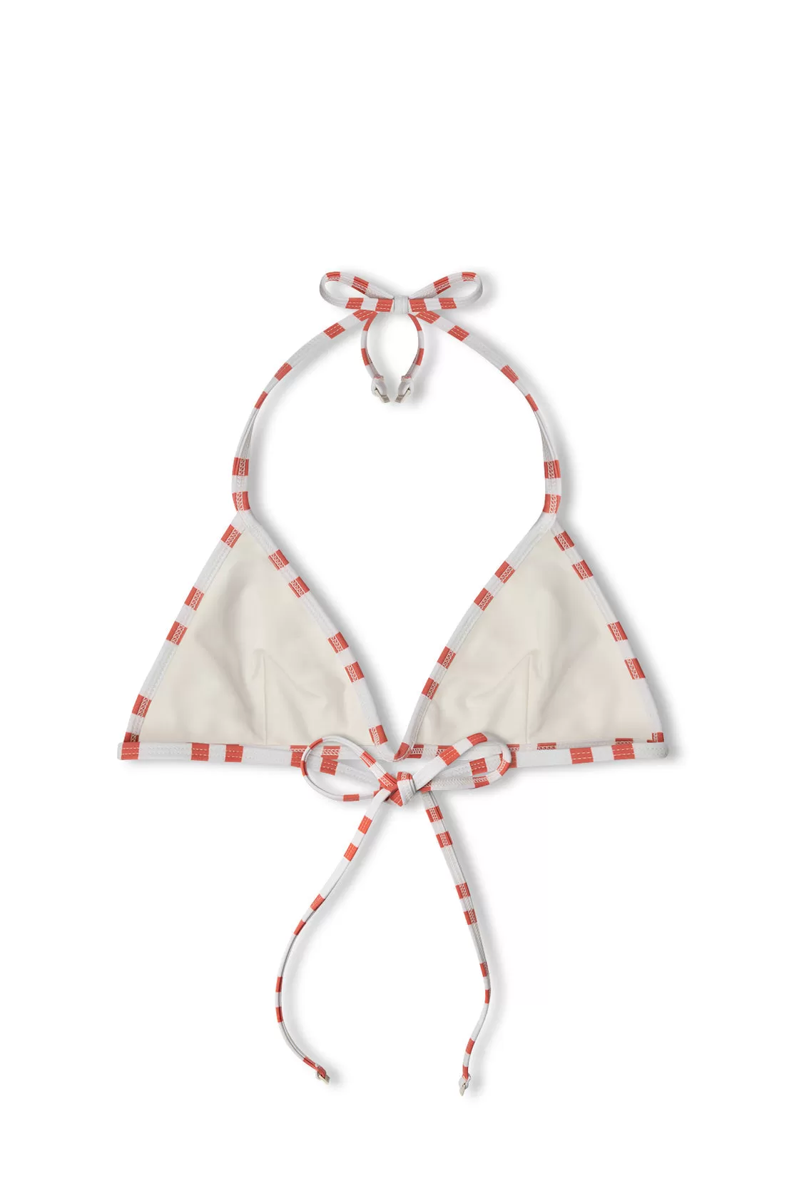 Red Stripe Halter Triangle