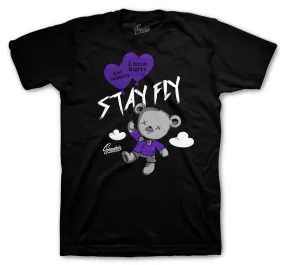 Retro 13 Court Purple Money Over Love Shirt