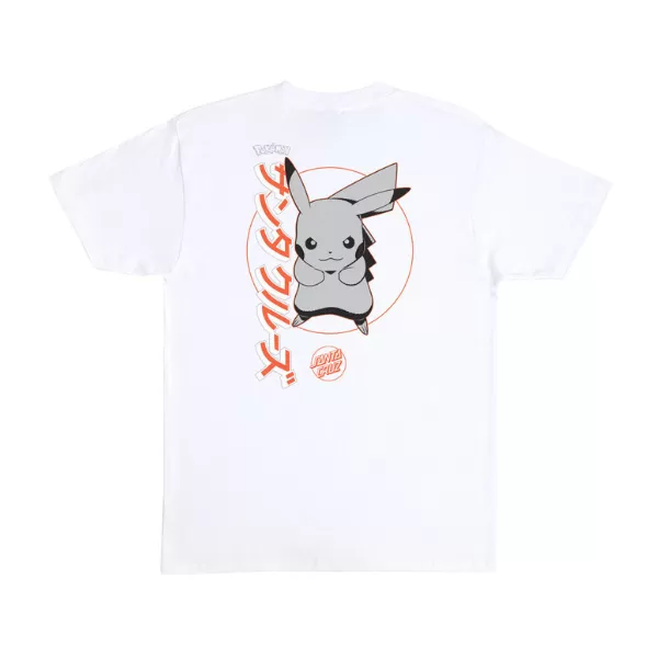 Santa Cruz X Pokémon Pikachu Men's T-Shirt - White