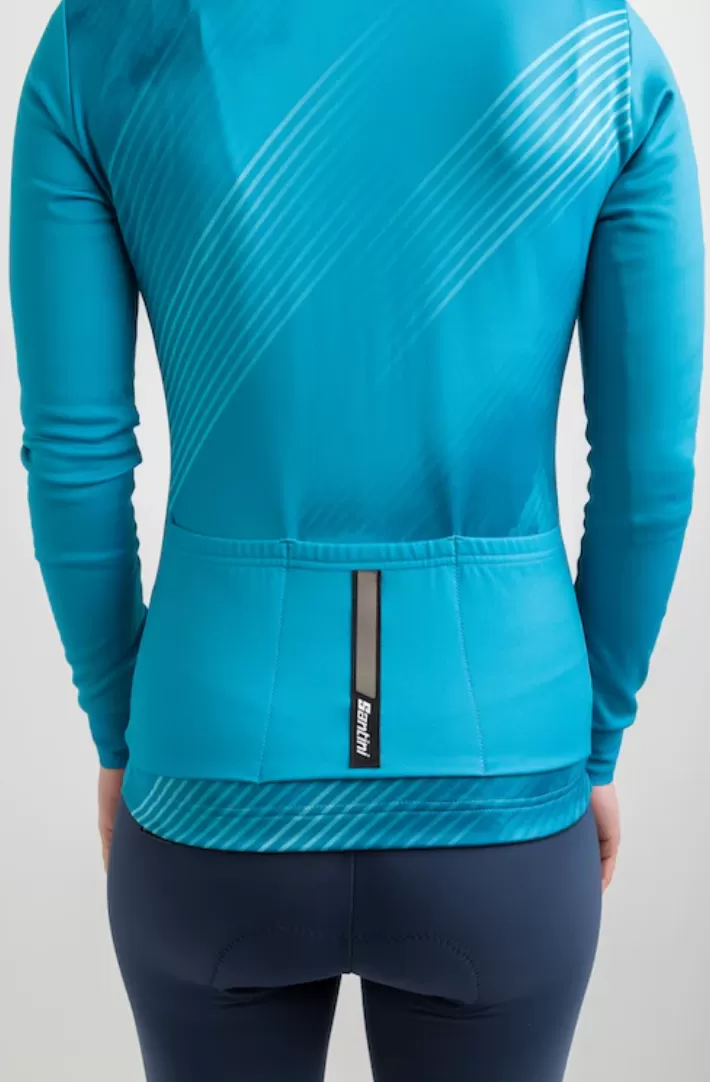 Santini Women's Pure Dye Thermal Long Sleeve 4W Jersey