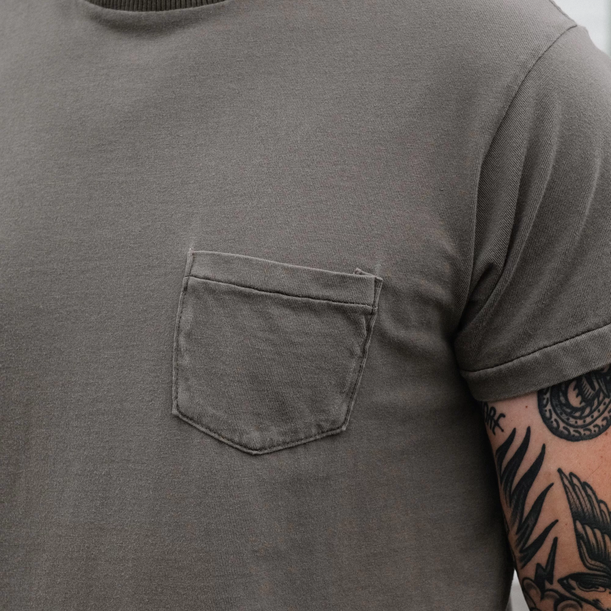 Schaeffer's Garment Hotel Ringspun Pocket Tee Olive