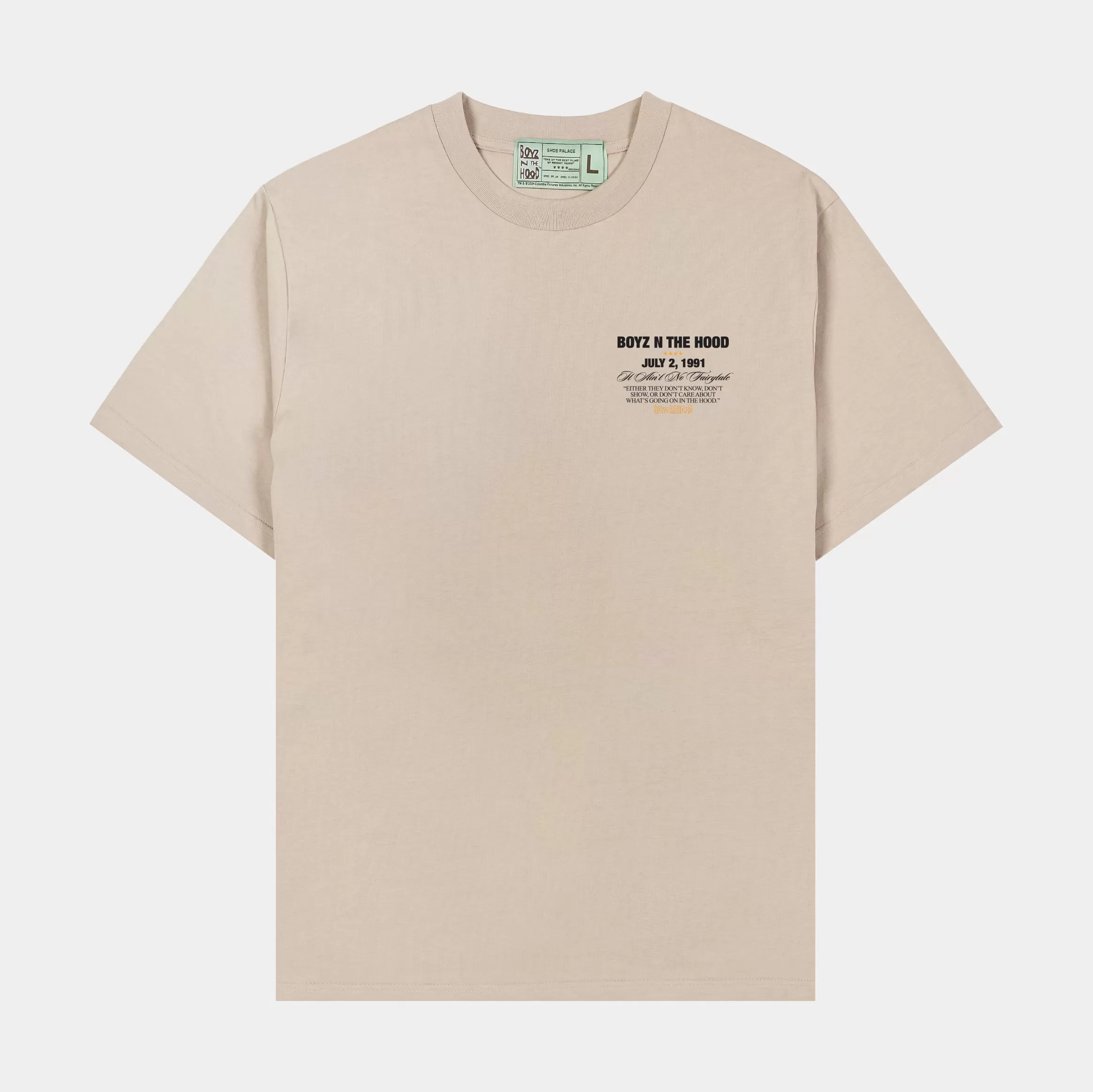 SP x Boyz N The Hood Family Mens Short Sleeve Shirt (Beige)