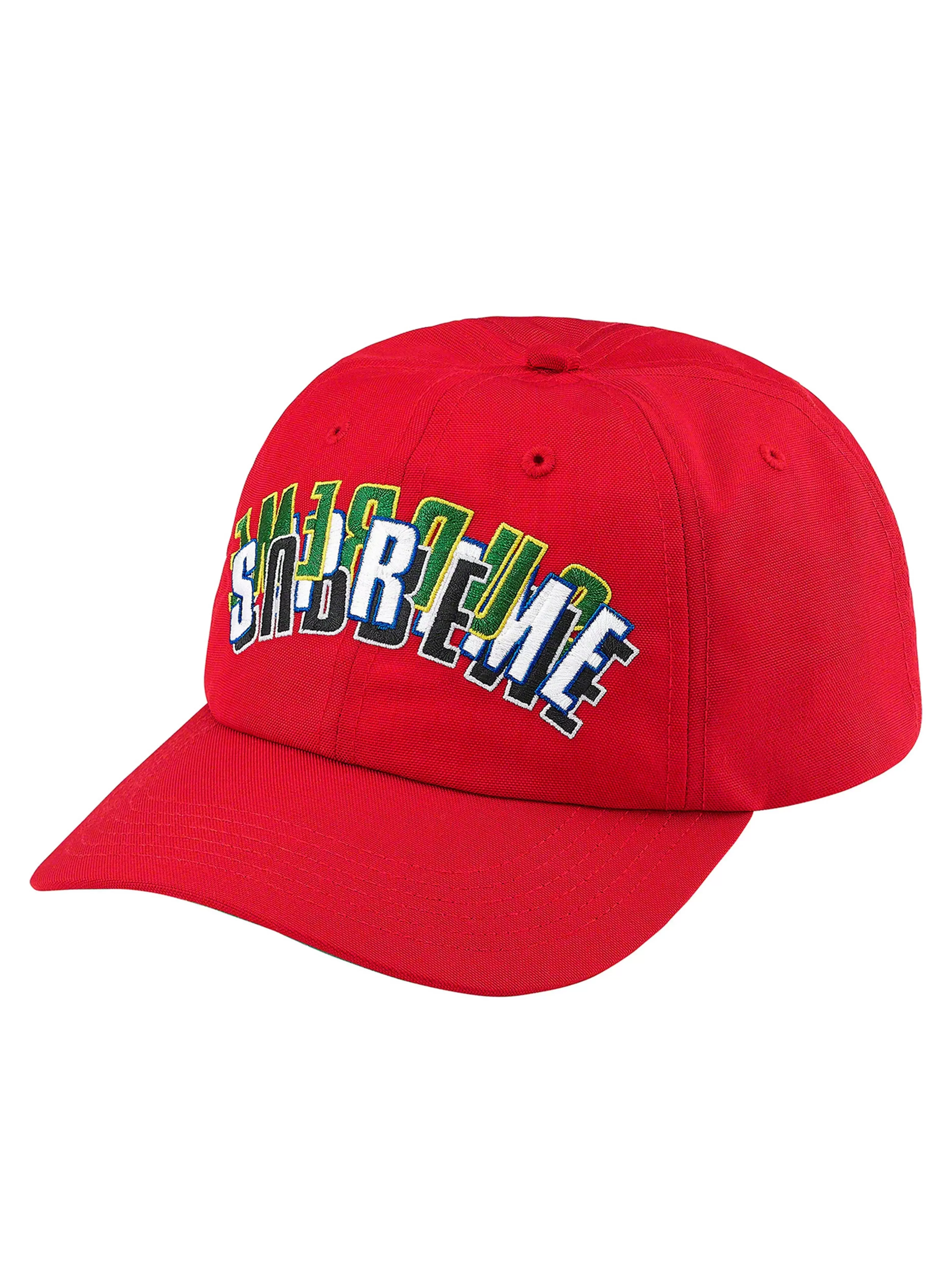 Supreme Stacked Cordura 6-Panel Cap Red [SS21]