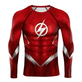 The Flash Compression 'Silver Age' Long Sleeve Rashguard