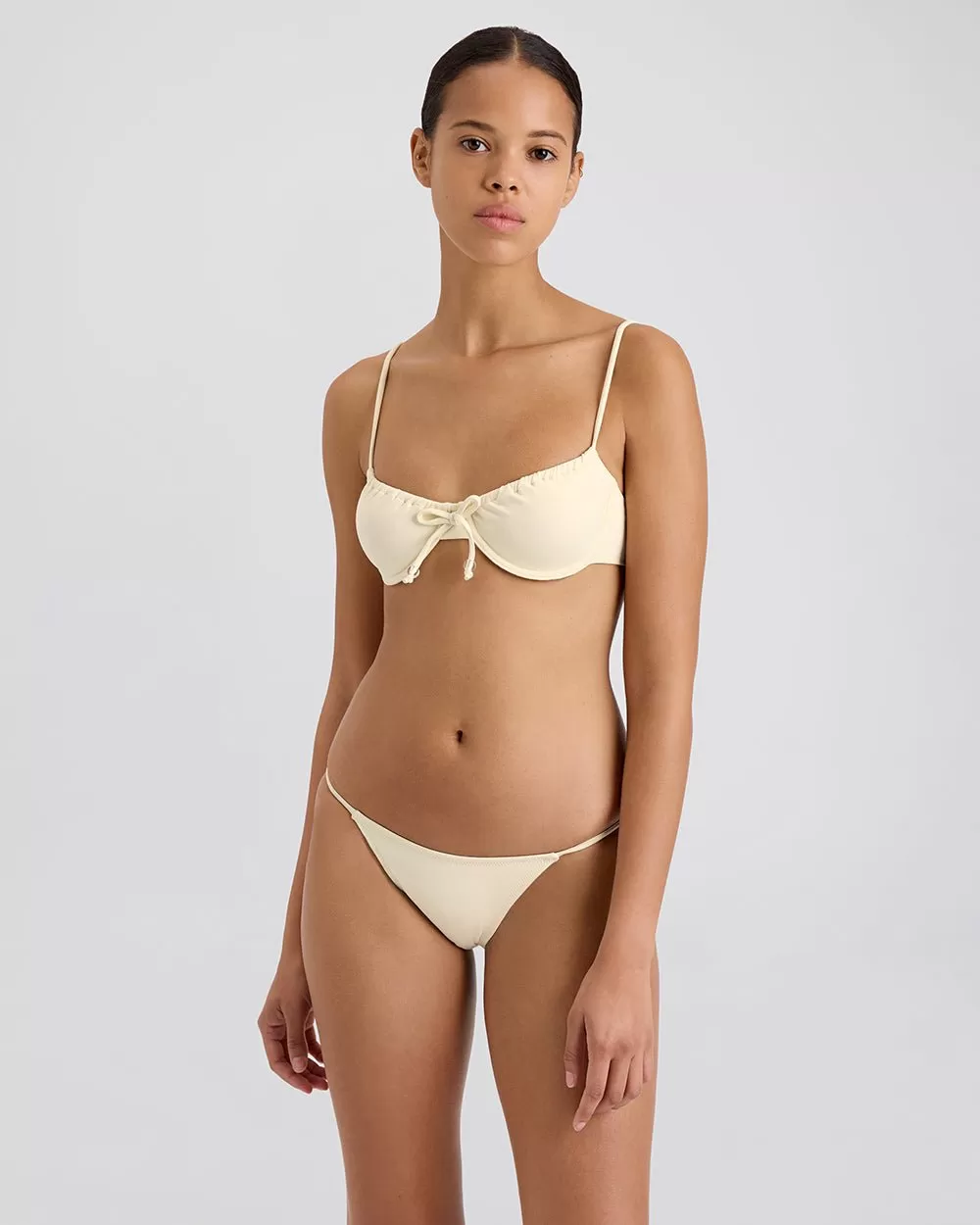 The Lolita Bikini Bottom in Ecru