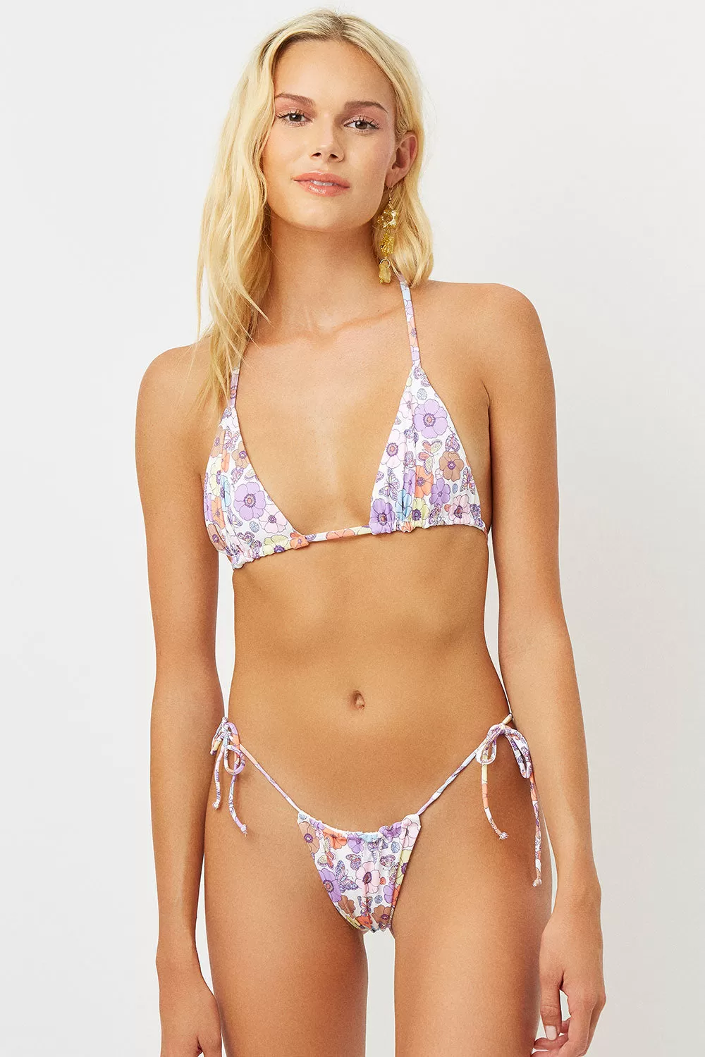 Tia String Bikini Bottom - Mariposa