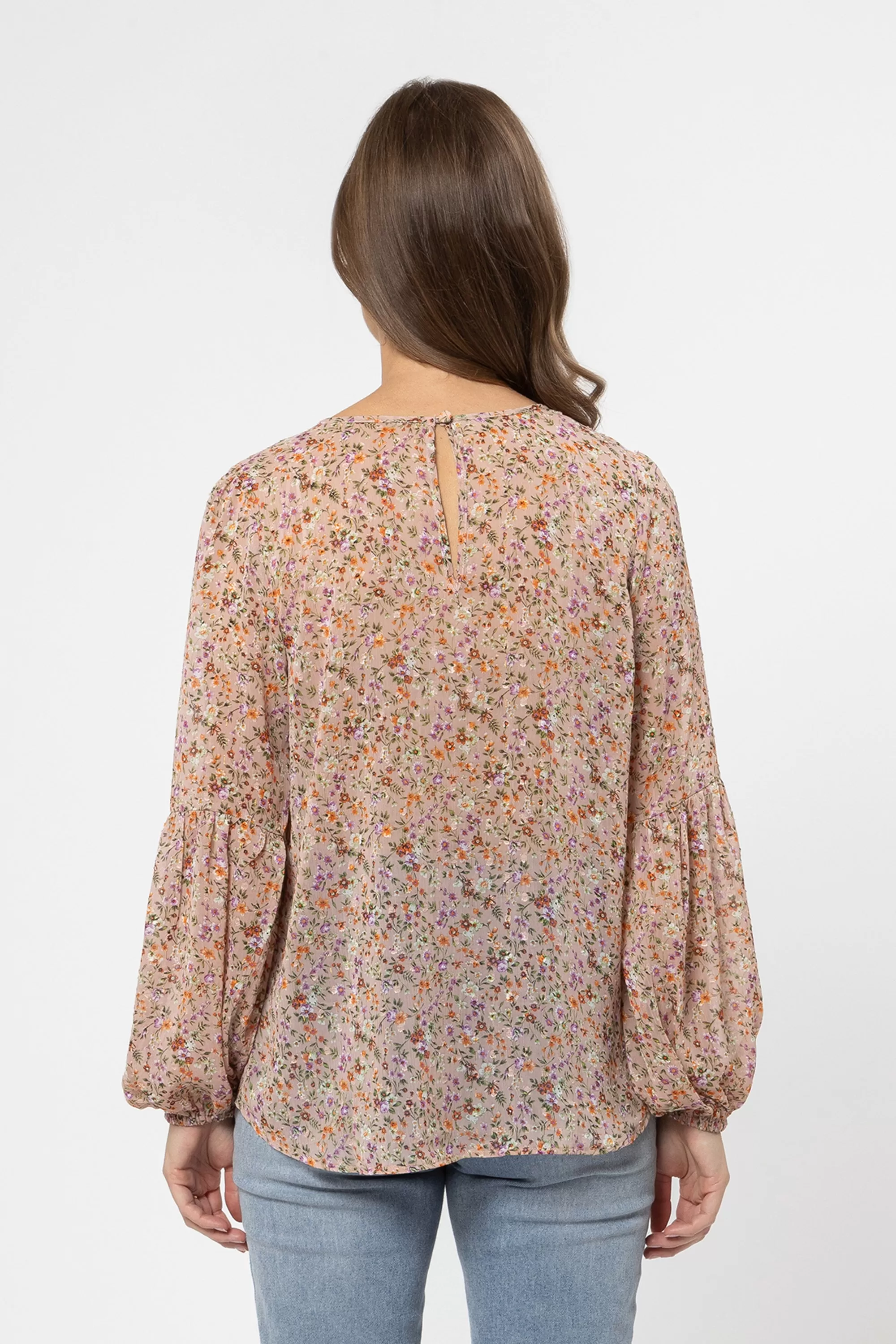 Wanderer Multi Mini Floral LS Blouse