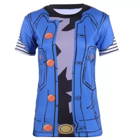 Women's Dragon Ball Z Compression 'Lapis | Lazuli | Android 18' Short Sleeve Rashguard